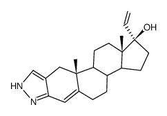 1'(2')H-pregna-4,20-dieno[3,2-c]pyrazol-17-ol结构式