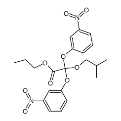 Isobutyloxy-bis-<3-nitrophenoxy>-essigsaeure-propylester结构式