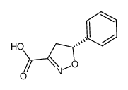 (5R)-5-phenyl-4,5-dihydroisoxazole-3-carboxylic acid结构式