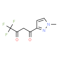 4,4,4-Trifluoro-1-(1-methylpyrazol-3-yl)butane-1,3-dione结构式