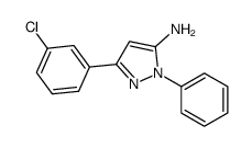 3-(3-CHLOROPHENYL)-1-PHENYL-1H-PYRAZOL-5-AMINE Structure