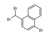 1-bromo-4-(dibromomethyl)naphthalene Structure
