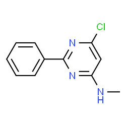 6-Chloro-N-methyl-2-phenyl-4-pyrimidinamine Structure