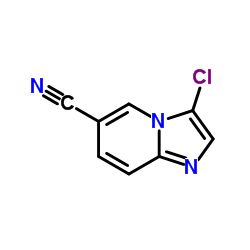 IMidazo[1,2-a]pyridine-6-carbonitrile, 3-chloro-结构式