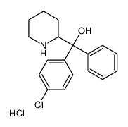 (4-chlorophenyl)-phenyl-piperidin-2-ylmethanol,hydrochloride Structure