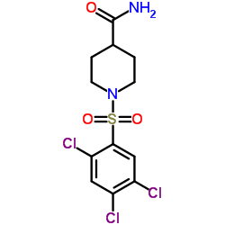 1-[(2,4,5-Trichlorophenyl)sulfonyl]-4-piperidinecarboxamide Structure