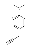 2-[6-(dimethylamino)pyridin-3-yl]acetonitrile结构式