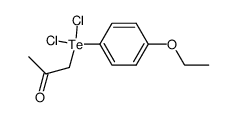 Acetonyl-(4-ethoxy-phenyl)-tellurdichlorid Structure