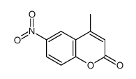 4-methyl-6-nitrochromen-2-one结构式