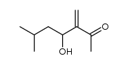 4-hydroxy-6-methyl-3-methyleneheptan-2-one结构式