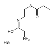 S-[2-[(2-aminoacetyl)amino]ethyl] propanethioate,hydrobromide Structure