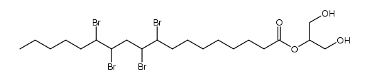 2-O-(9,10,12,13-Tetrabromstearoyl)-glycerin结构式