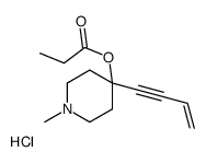 (4-but-3-en-1-ynyl-1-methylpiperidin-4-yl) propanoate,hydrochloride结构式