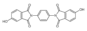 5-hydroxy-2-[4-(5-hydroxy-1,3-dioxoisoindol-2-yl)phenyl]isoindole-1,3-dione Structure