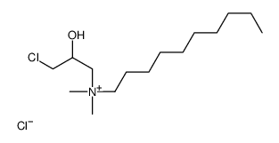 (3-chloro-2-hydroxypropyl)-decyl-dimethylazanium,chloride Structure