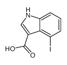 4-iodo-1H-indole-3-carboxylic acid structure