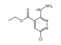 ethyl 6-chloro-3-hydrazinylpyridazine-4-carboxylate结构式