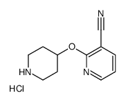 2-piperidin-4-yloxypyridine-3-carbonitrile,hydrochloride Structure