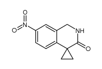 7'-nitro-1',2'-dihydro-3'H-spiro[cyclopropane-1,4'-isoquinolin]-3'-one结构式