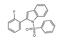 1-benzenesulfonyl-2-(2-fluorophenyl)-1H-indole Structure