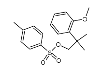 2-(2-methoxy-phenyl)-2-methyl-1-(toluene-4-sulfonyloxy)-propane结构式