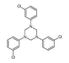 1,3,5-tris(3-chlorophenyl)-1,3,5-triazinane Structure