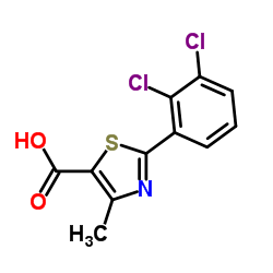 2-(2,3-Dichlorophenyl)-4-methyl-1,3-thiazole-5-carboxylic acid结构式