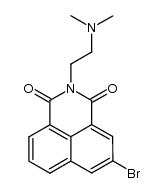 5-bromo-2-[2-(dimethylamino)ethyl]-1H-benzo[de]isoquinoline-1,3(2H)-dione结构式