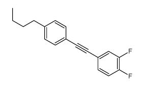 4-[2-(4-butylphenyl)ethynyl]-1,2-difluorobenzene结构式