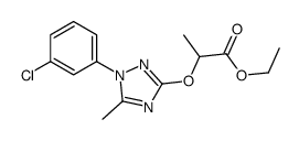 ethyl 2-[[1-(3-chlorophenyl)-5-methyl-1,2,4-triazol-3-yl]oxy]propanoate结构式