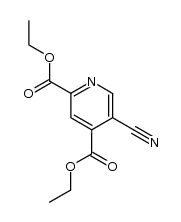 diethyl 5-cyano-2,4-pyridinedicarboxylate Structure