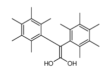 2,2-bis(2,3,4,5,6-pentamethylphenyl)ethene-1,1-diol结构式