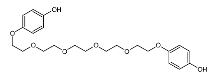 4-[2-[2-[2-[2-[2-(4-hydroxyphenoxy)ethoxy]ethoxy]ethoxy]ethoxy]ethoxy]phenol Structure