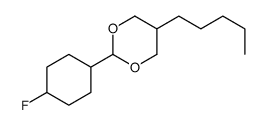 2-(4-fluorocyclohexyl)-5-pentyl-1,3-dioxane structure