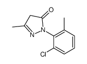 2-(2-chloro-6-methylphenyl)-2,4-dihydro-5-methyl-3H-pyrazol-3-one structure