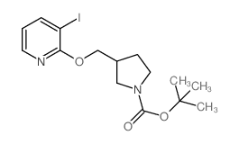 tert-Butyl 3-((3-iodopyridin-2-yloxy)methyl)-pyrrolidine-1-carboxylate picture