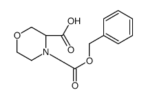 (3R)-4-Cbz-3,4-Morpholinedicarboxylic acid结构式