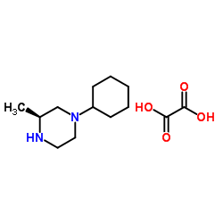 (3S)-1-Cyclohexyl-3-methylpiperazine ethanedioate (1:1)结构式