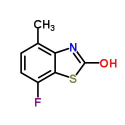 7-Fluoro-4-methyl-1,3-benzothiazol-2(3H)-one结构式