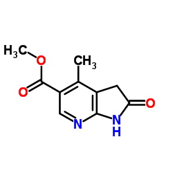 Methyl 4-methyl-2-oxo-2,3-dihydro-1H-pyrrolo[2,3-b]pyridine-5-carboxylate Structure