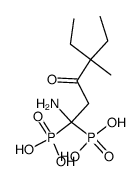 4-Ethyl-4-methyl-3-oxo-1-aminohexan-1,1-diphosphonsaeure Structure