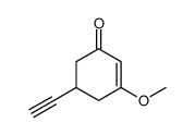 2-Cyclohexen-1-one, 5-ethynyl-3-methoxy- (9CI) structure