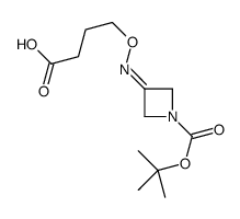 4-[[1-[(2-methylpropan-2-yl)oxycarbonyl]azetidin-3-ylidene]amino]oxybutanoic acid Structure