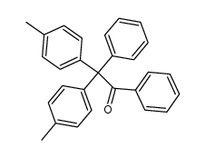 1,2-diphenyl-2,2-di-p-tolyl-ethanone结构式