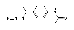N-(4-(1-azidoethyl)phenyl)acetamide Structure
