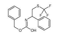 Benzyl {1-phenyl-2-[(trifluoromethyl)sulfanyl]ethyl}carbamate结构式