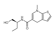 (S)-2-(N-methyl-4,7-dihydrothieno[2,3-b]pyridine-5-carbonyl)aminobutan-1-ol结构式