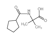 N-(Cyclopentylcarbonyl)-2-methylalanine Structure