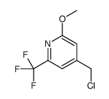 4-(chloromethyl)-2-methoxy-6-(trifluoromethyl)pyridine Structure