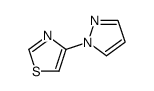 Thiazole,4-(1H-pyrazol-1-yl)- Structure